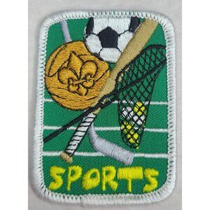 VTG Boy Scouts of America Sports Patch Merit Badge Embroidered Green